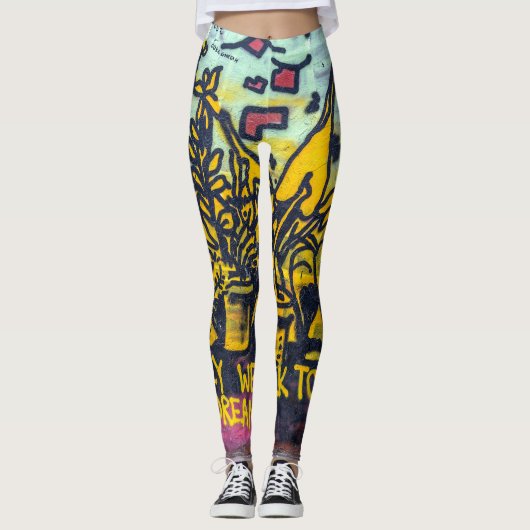 Graffiti Urban Street Art Abstrakt Leggings (Vorderseite)