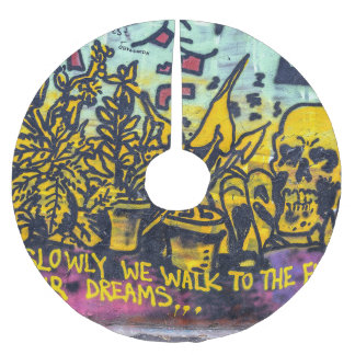 Graffiti Urban Street Art Abstrakt Polyester Weihnachtsbaumdecke