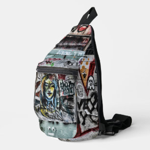 Graffiti Urban Street Cool Grunge Modern Unique Crossbody Bag