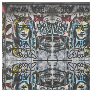 Graffiti Urban Street Cool Grunge Modern Unique Stoff