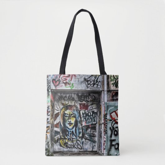 Graffiti Urban Street Cool Grunge Modern Unique Tasche (Vorderseite)