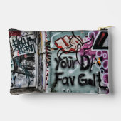 Graffiti Urban Street Cool Grunge Modern Unique Zubehörtasche (Rückseite)