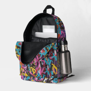 Graffiti Urban Streetwear Muster  Bedruckter Rucksack