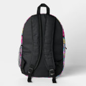 Graffiti Urban Streetwear Muster  Bedruckter Rucksack (Rückseite)