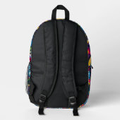 Graffiti Urban Streetwear Pattern  Bedruckter Rucksack (Rückseite)