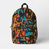 Graffiti Urban Streetwear Pattern Bedruckter Rucksack (Vorderseite)