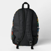 Graffiti Urban Streetwear Pattern  Bedruckter Rucksack (Rückseite)