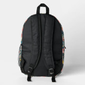 Graffiti Urban Streetwear Pattern  Bedruckter Rucksack (Rückseite)
