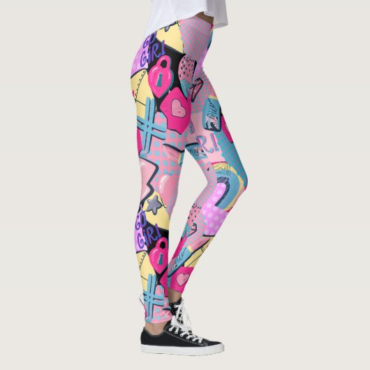 Graffiti Urban Streetwear Pattern Leggings (Rechts)