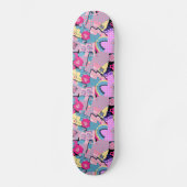 Graffiti Urban Streetwear Pattern  Skateboard (Vorderseite)
