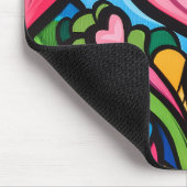 Graffiti Valentine's Day Art Mousepad (Ecke)
