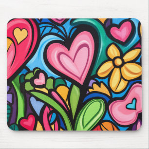 Graffiti Valentine's Day Art Mousepad