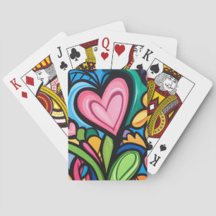 Graffiti Valentine's Day Art Spielkarten