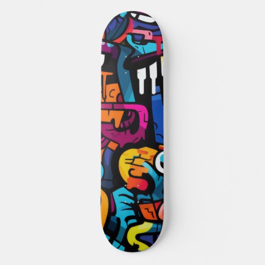 Graffiti Vibes Skateboard (Vorderseite)