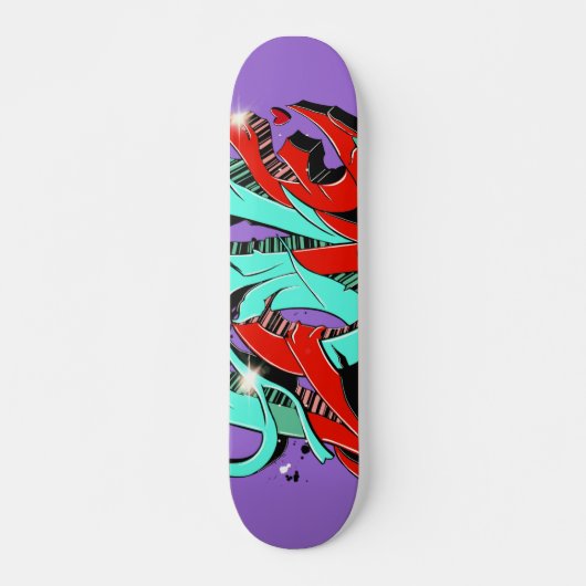 Graffiti Vibes Skateboard Deck (Vorne)