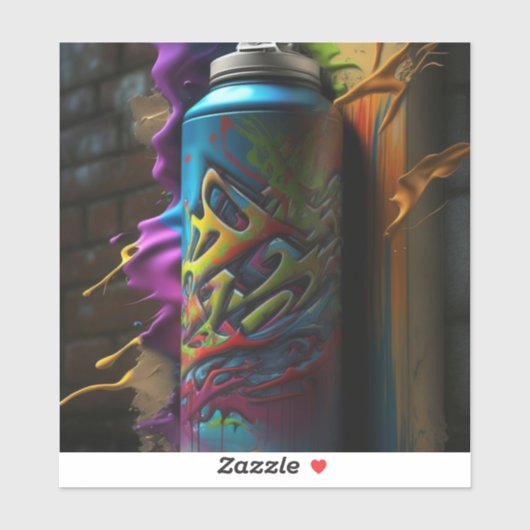 Graffiti Vibes: Street Art, die zu Ihnen spricht Aufkleber (Blatt)