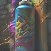 Graffiti Vibes: Street Art, die zu Ihnen spricht Aufkleber (Vorderseite)