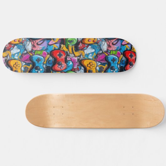 Graffiti Video Game Cooles Skateboard (Horizontal)