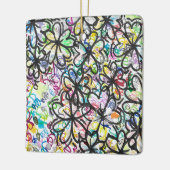 Graffiti Vierblattklee Keramikornament (Links)
