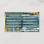 Graffiti Visitenkarte (Rückseite)