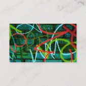 Graffiti-Visitenkarte Visitenkarte (Rückseite)