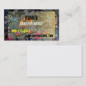 Graffiti-Visitenkarte Visitenkarte (Vorne/Hinten)