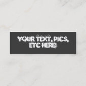 Graffiti-Visitenkarten Mini Visitenkarte (Rückseite)