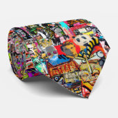 Graffiti wall art collage krawatte (Gerollt)