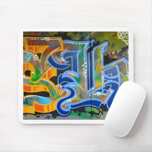 Graffiti Wall Art Mousepad (Mit Mouse)