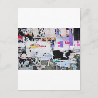 Graffiti Wall Banksy Style Tortopapier Postkarte