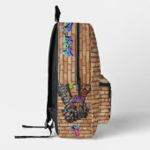 Graffiti Wall Bedruckter Rucksack (Links)
