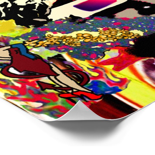 Graffiti wall collage  poster (Ecke)