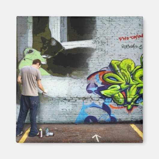 Graffiti Wall Lucy Magnet (Vorne)