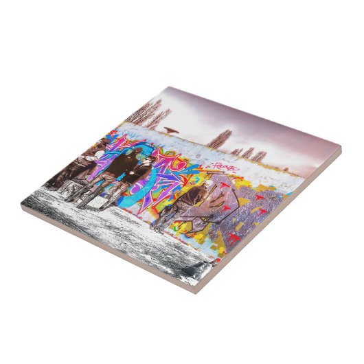 Graffiti Wall Project Fliese (Seite)