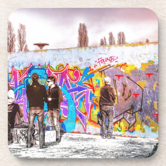 Graffiti Wall Project Untersetzer (Vorderseite)