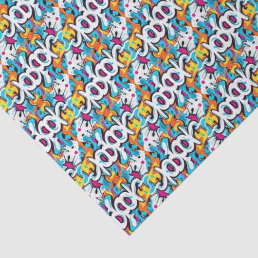 Graffiti Wall Seidenpapier (Detail)