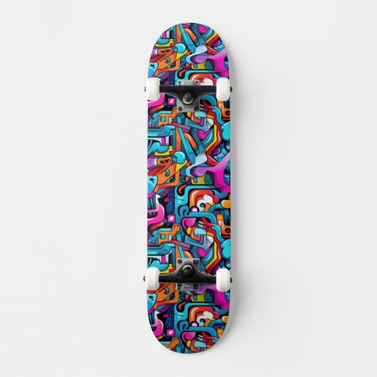 Graffiti Wall Skateboard (Vorderseite)