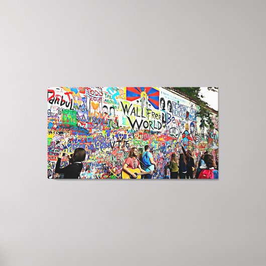 Graffiti Wall Street Musicians & Artists Wall Art Leinwanddruck (Vorderseite)