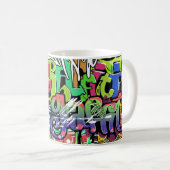 Graffiti Wall: Urban Hip Hop Kaffeetasse (VorderseiteRechts)