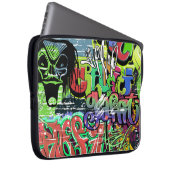 Graffiti Wall: Urban Hip Hop Laptopschutzhülle (Vorne Rechts)