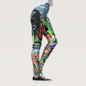 Graffiti Wall: Urban Hip Hop Leggings (Rechts)