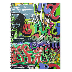 Graffiti Wall: Urban Hip Hop Notizblock