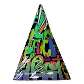 Graffiti Wall: Urban Hip Hop Partyhütchen (Rechts)