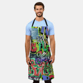 Graffiti Wall: Urban Hip Hop Schürze (Getragen)