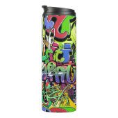 Graffiti Wall: Urban Hip Hop Thermosbecher (Nach rechts gedreht)