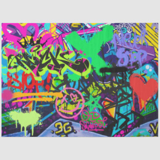Graffiti Wall Urban Vibranly Decoupage Seidenpapier