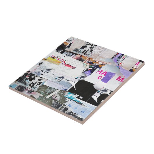 Graffiti-Wand Banksy Art heftiges Papier Fliese (Seite)