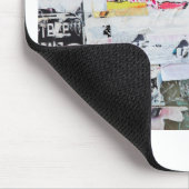 Graffiti-Wand Banksy Art heftiges Papier Mousepad (Ecke)