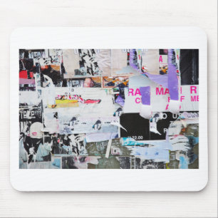 Graffiti-Wand Banksy Art heftiges Papier Mousepad