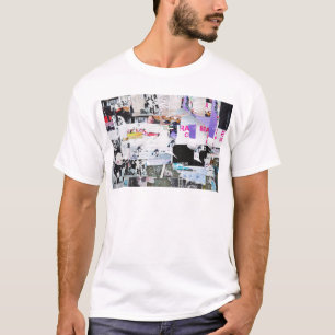 Graffiti-Wand Banksy Art heftiges Papier T-Shirt